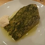 バル・キンタ - ホウレン草と牡蠣のオムレツ