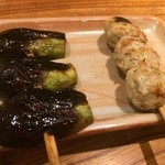 とり喜 - なすとつくね