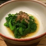 とり喜 - 箸休め・菜の花のお浸し