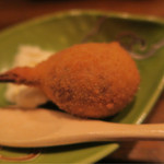 北新地　串かつ凡 - デザートのフォンダンショコラ