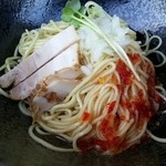 煮干乱舞 - あぶらそば(スイートチリ)　ピリ辛で甘甘。中華風な美味しさ。