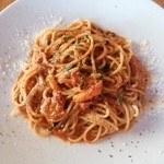 イタリアンダイニングカフェ　チィーボ - パスタ＊紅ずわいがにとほうれん草のトマトクリーム