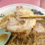 ラーメン荘 おもしろい方へ - 厚手焼豚〜(＾.ｰ^)ノ