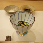 鮨 塚本 - 一つ目小鉢、おひたし