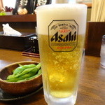 麺屋壱正 - スーパードライ生(540円)