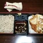 とんかつ一力 - カツ丼セット  ボリューム満点だよ