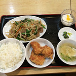 生香楼 - レバニラと鳥から定食