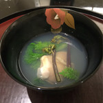 日本料理 太月 - 蛤 潮仕立て 花菜 蕨 木の芽と共に 2016-2