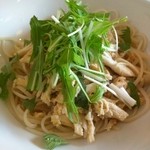 Kakurembo - お子様ランチ　水菜と鶏の和風パスタ