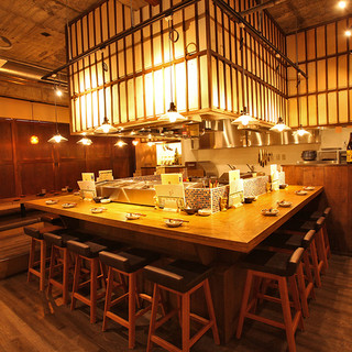 木目調の落ち着く空間