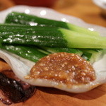 石臼挽き手打 蕎楽亭 - 味噌きゅうり