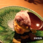 馳走　かく田 - 桜餅アイス