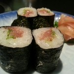 割鮮 吉在門 - 葱とろ細巻き