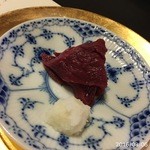 柚木元 - 本州鹿刺しと辛み大根