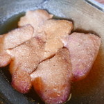 ろばたやき山ろく - レバー、やはりこれは欠かせない！サッと炙るくらいで