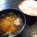 田舎家 - ごはんと味噌汁