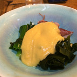 久昇 - ホタルイカの酢味噌和えと侮るなかれ、手作り酢味噌が抜群に美味い、勿論富山の銀盤と一緒に