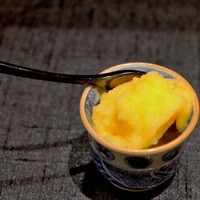 竹ざき - 口直しはたんかんのソルベ。
