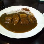 カレー料理の店 白川 - 豚角煮カレー＆ガーリックライス