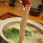 まる屋 - カニすきに軽くしゃぶしゃぶさせていただきます