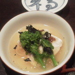 りょうりや 御旅屋 - 鯛ともち米の蒸しもん