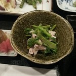 山崎 - 菜の花と豚肉のおひたし