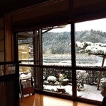 玄鹿 - （2016.3）店内から眺める雪景色
