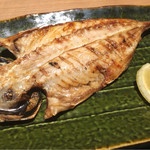 北の味紀行と地酒 北海道 - アジ塩焼き(本日の焼き魚定食)