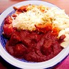 もうやんカレー - 料理写真:ランチはビュッフェスタイル。お皿は大きいのが一つ