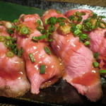 Nagomiya - 肉の日・ローストビーフの握り寿司極み4貫