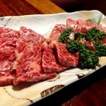 肉家 串八 - 上ハラミ（アップで）