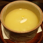 料理屋 仁 - ホワイトアスパラの茶碗蒸し（２８年３月）