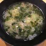 築地ハレの日 - あおさ汁(200円)