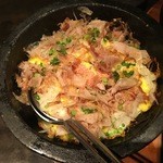 焼肉龍王館 - 石焼明太チーズビビンバ