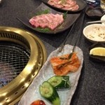 焼肉 山水 - 2016年3月　キムチ盛り合わせ