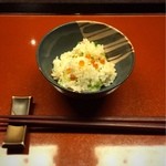 仁木家 - 芹といくらの混ぜ御飯