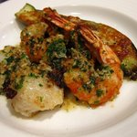 レストラン ピック - 大海老と貝柱のガーリックソテー