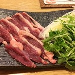 鴨の焼きしゃぶしゃぶ