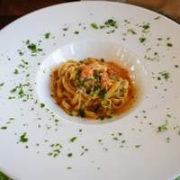 カーザ トランクイッラ - 2010.8　ランチ　パスタ　タリアテッレ　何が入っていたかな