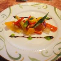 日和庵 - オマール海老と　冬瓜と人参のゼリー　旬の野菜