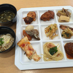 産直バイキングレストラン かぐやま - 大人(¥1,620) 温菜盛り付け例