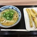 丸亀製麺 - かけ(並）＋ごぼう天