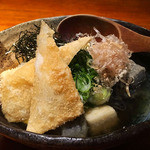 宗 - 丸茄子と三食生麩の揚げ出し(2016/3月撮影)