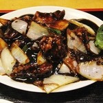 七福家 - 黒酢の酢豚！！( *´艸｀)
