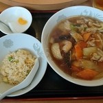 中国料理 興龍飯店 - 五目そばセット800円