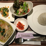 タイレストラン タニサラ - グリーンカレーセット　税込1180円