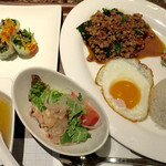 タイレストラン タニサラ - パッカパオセット　税込1180円