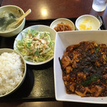 晴々飯店 - ランチ定食・プレミアム麻婆豆腐（1,080円）