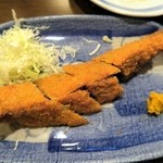 宝泉 - サンマ味噌カツ￥390
                                宝泉名物料理