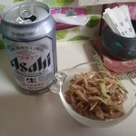 素うどん 四國屋 - (2016.3)ビール＆がつ